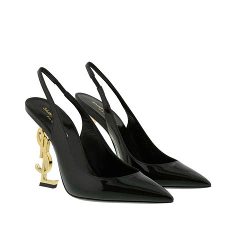 ysl sling back heels|ysl heels black price.